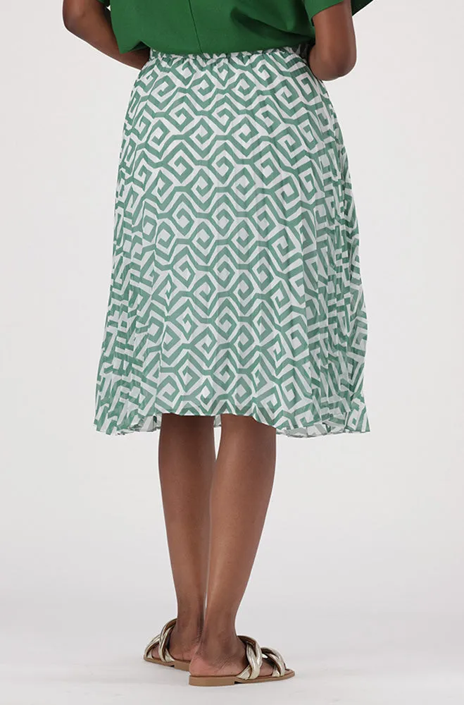 IRIS GEO PLEATED SKIRT sold by Dunns product image thumbnail 3