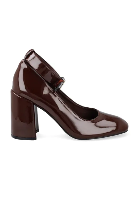 Miranda ankle tie block heel sold by Dunns