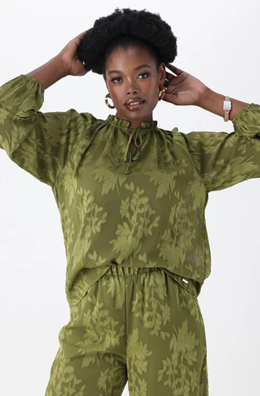 SADE TEXTURED BLOUSE sold by Dunns