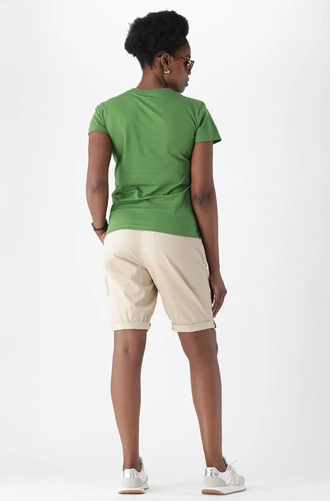 LILAH SATEEN CHINO SHORTS sold by Dunns product image thumbnail 2
