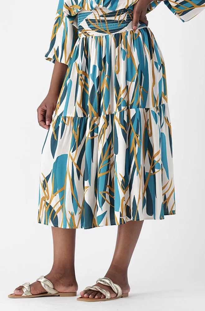 LINA TIERED SHIRRED WAIST SKIRT sold by Dunns product image thumbnail 2