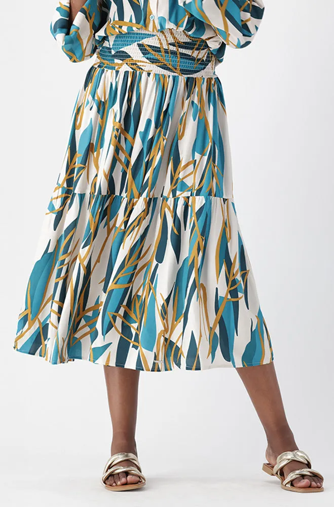 LINA TIERED SHIRRED WAIST SKIRT sold by Dunns product image thumbnail 5