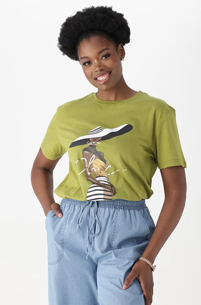 JADE GRAPHIC BOYFRIEND TEE sold by Dunns