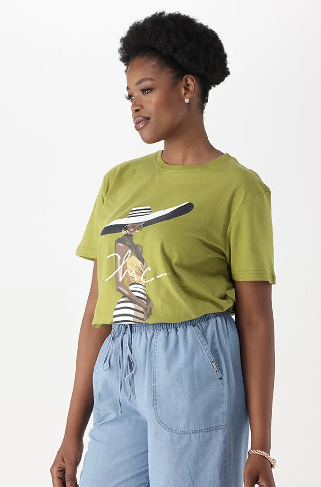 JADE GRAPHIC BOYFRIEND TEE sold by Dunns product image thumbnail 2