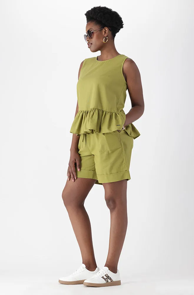 RYLEE LINEN BLEND SHORTS sold by Dunns product image thumbnail 3