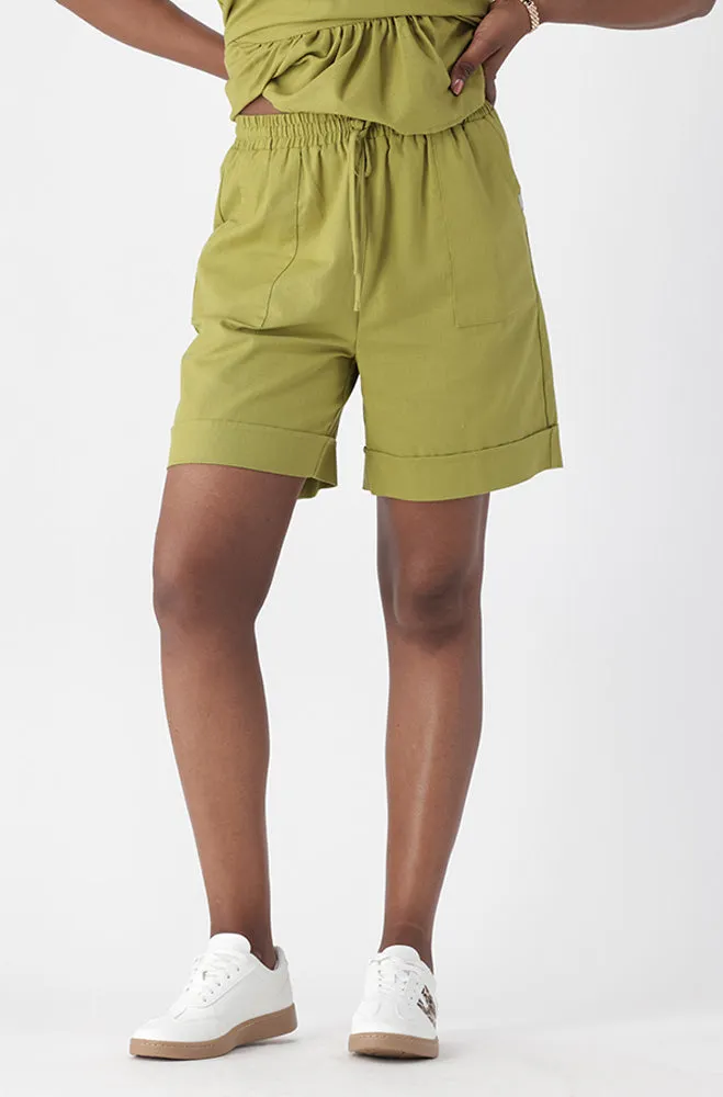 RYLEE LINEN BLEND SHORTS sold by Dunns