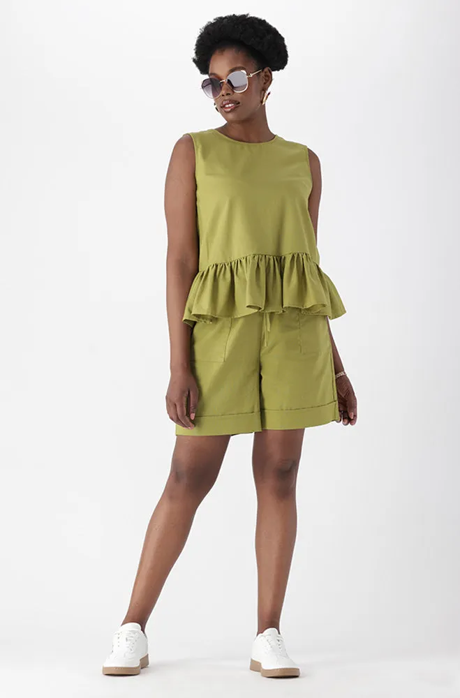 RYLEE LINEN BLEND SHORTS sold by Dunns product image thumbnail 4