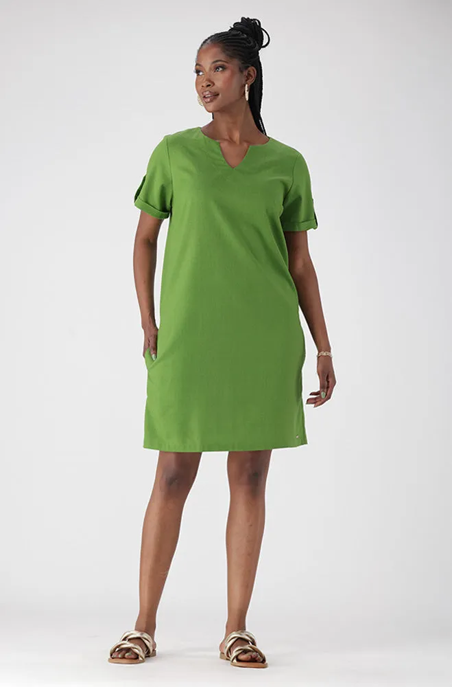 PENELOPE LINEN BLEND SHIFT DRESS sold by Dunns product image thumbnail 3