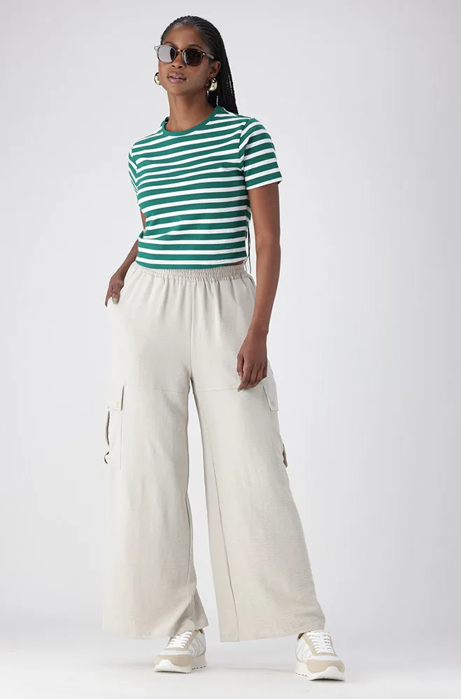 BELLA CREW NECK FITTED CROP TEE sold by Dunns product image thumbnail 5