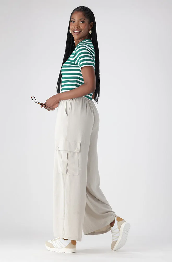 BELLA CREW NECK FITTED CROP TEE sold by Dunns product image thumbnail 4