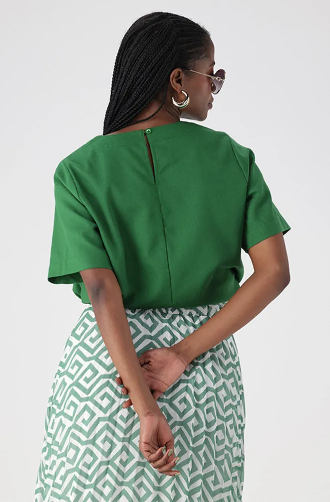 IVA LINEN BLEND DRAWCORD TOP sold by Dunns product image thumbnail 5