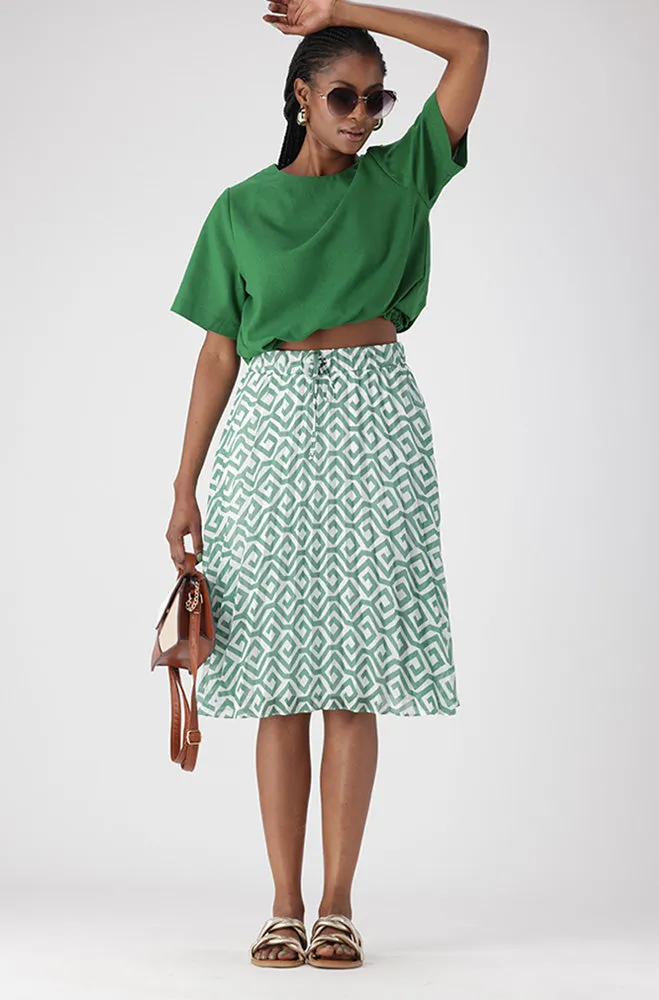 IVA LINEN BLEND DRAWCORD TOP sold by Dunns product image thumbnail 3