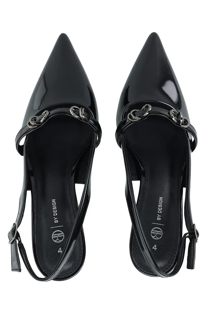 Lena patent slingback heel sold by Dunns product image thumbnail 3