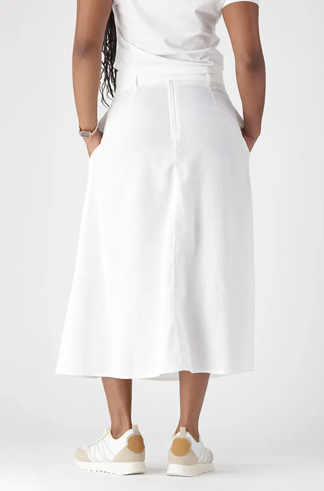 EVELYN BELTED LINEN BLEND SKIRT sold by Dunns product image thumbnail 5