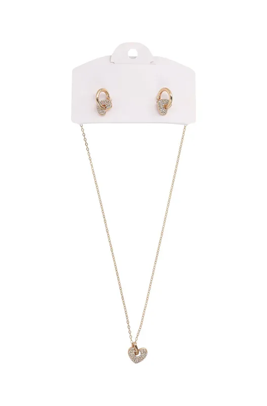 JAMIE HEART NECKLACE SET sold by Dunns