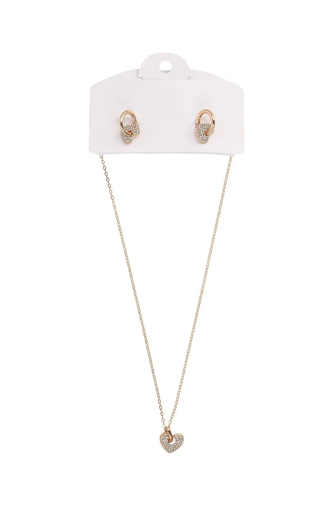JAMIE HEART NECKLACE SET sold by Dunns