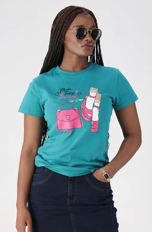 ZOLA REGULAR FITTED GRAPHIC TEE sold by Dunns