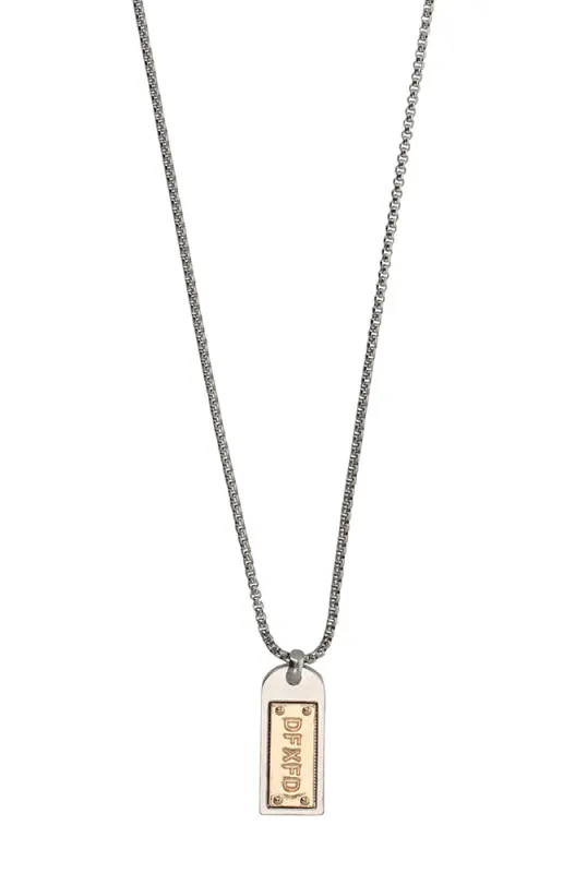 TONY TAG LAYERED NECKLACE made by Dunns