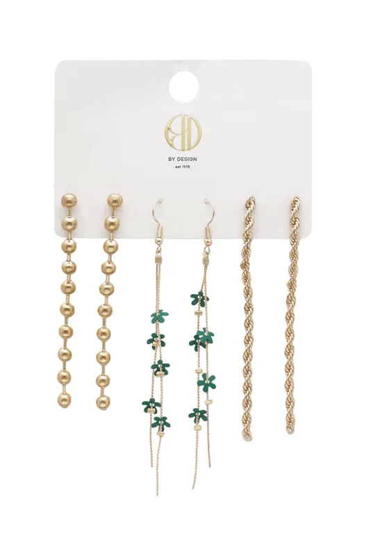 BLAKE 3 PACK EARRINGS sold by Dunns