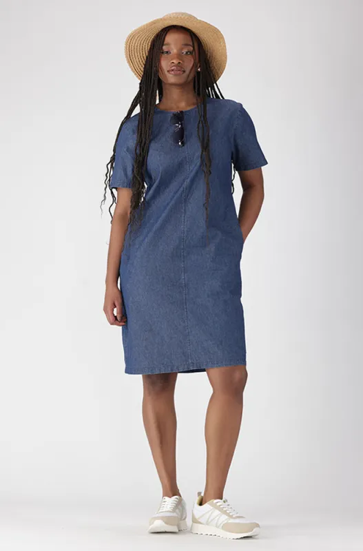 NATALIE CHAMBRAY DRESS sold by Dunns