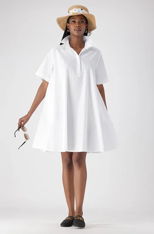 LEIGH POPLIN SHIRT DRESS sold by Dunns