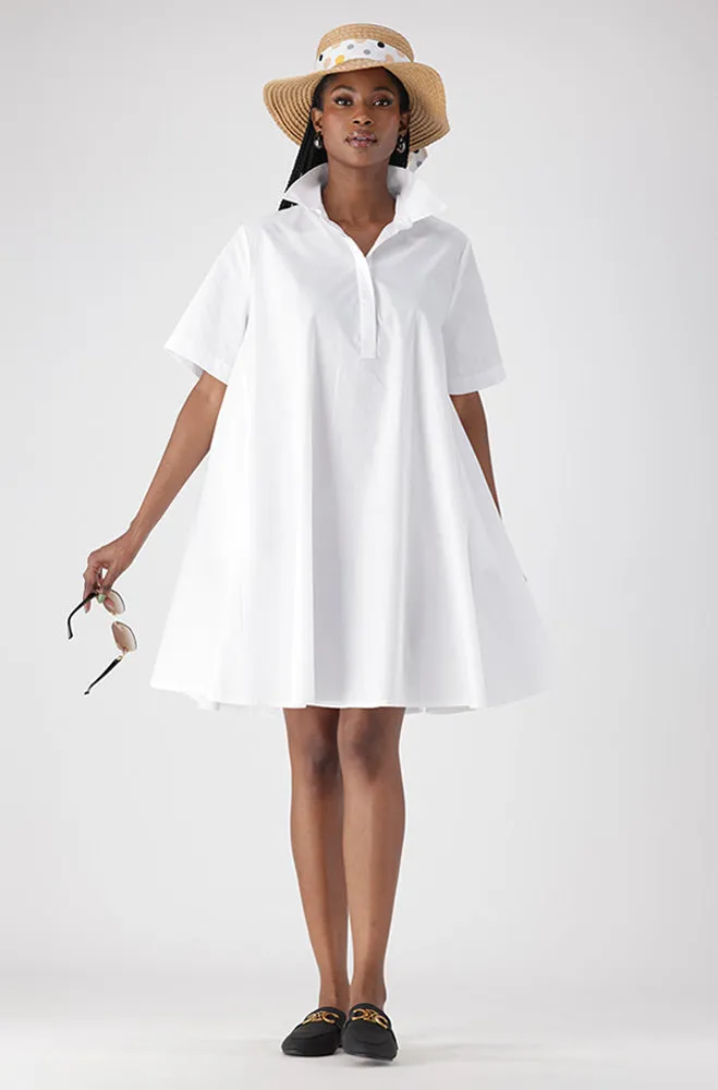 LEIGH POPLIN SHIRT DRESS sold by Dunns
