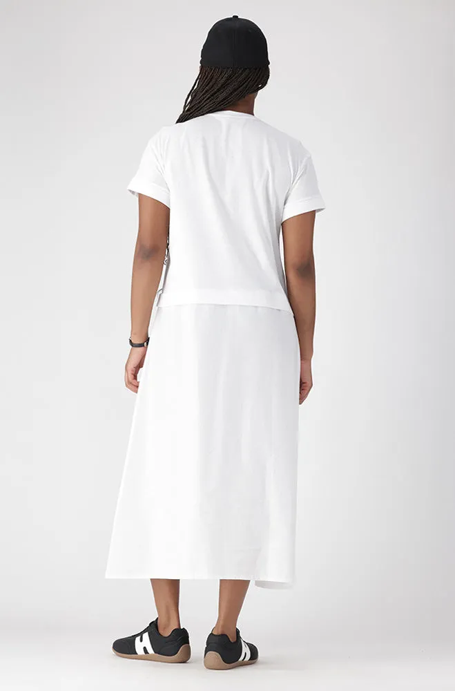 LORA KNIT AND WOVEN COMBO DRESS sold by Dunns product image thumbnail 3