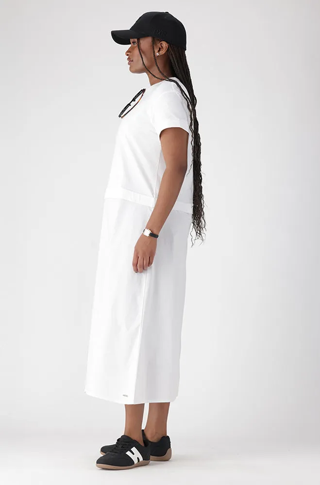 LORA KNIT AND WOVEN COMBO DRESS sold by Dunns product image thumbnail 4