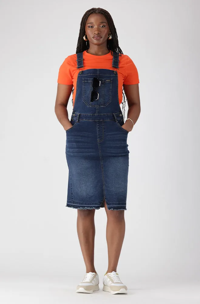 AMARI DUNGAREE DRESS sold by Dunns