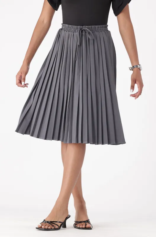 EMILIA PLEATED MIDI SKIRT sold by Dunns