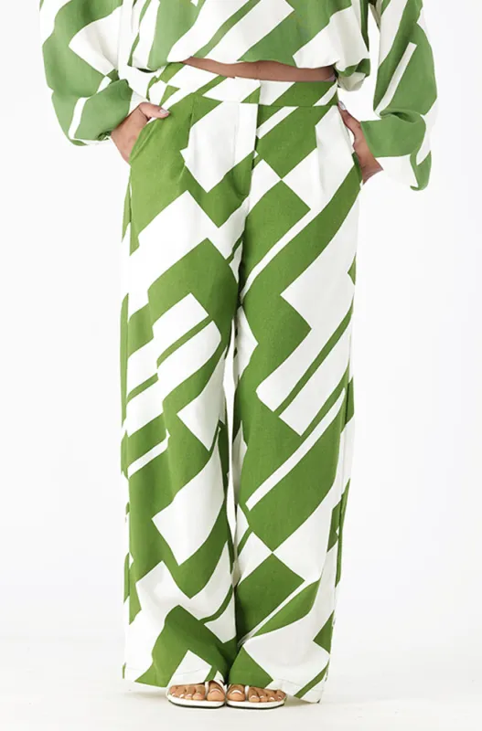 SHONA LINEN BLEND WIDE LEG PANTS sold by Dunns