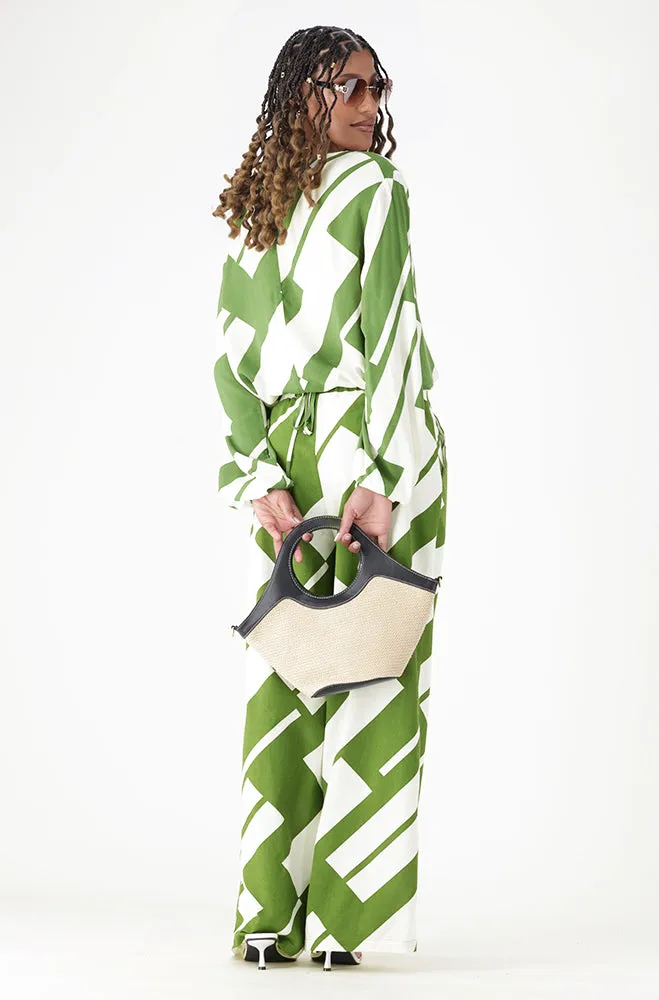 SHONA LINEN BLEND WIDE LEG PANTS sold by Dunns product image thumbnail 2