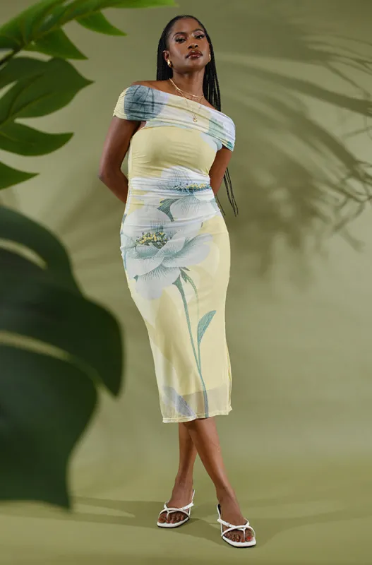 SURI PRINTED MESH DRESS sold by Dunns