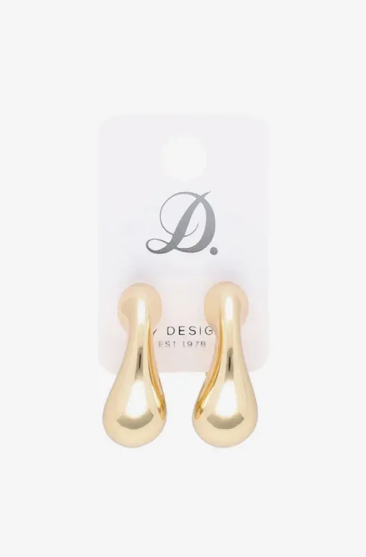 Daneka Moulded Hoop Earrings _ 148186 _ Gold sold by Dunns
