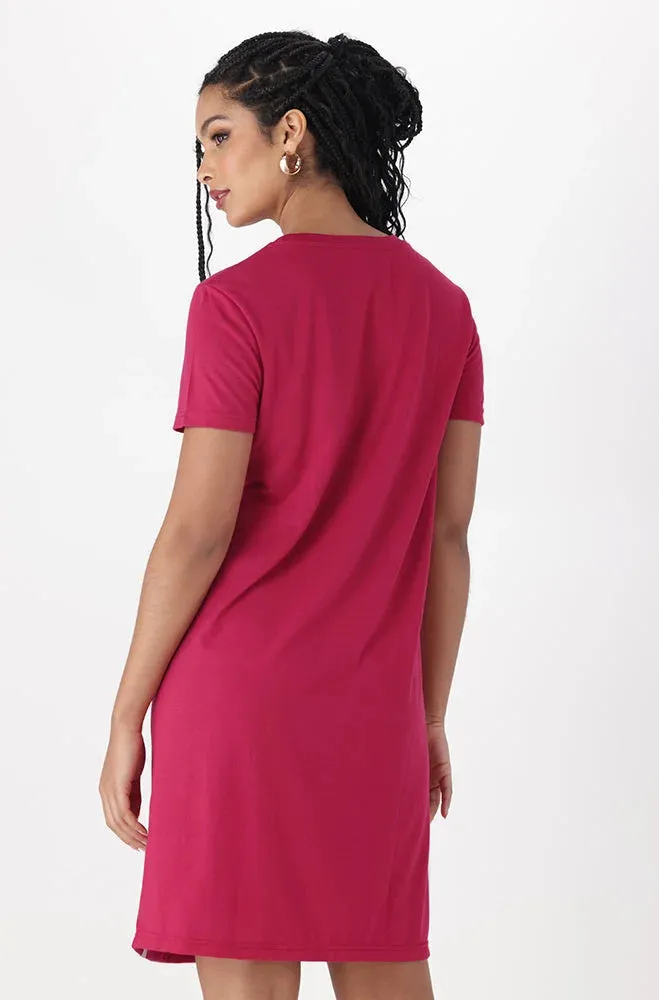 KOKO T SHIRT DRESS _ 150322 _ Pink sold by Dunns product image thumbnail 2