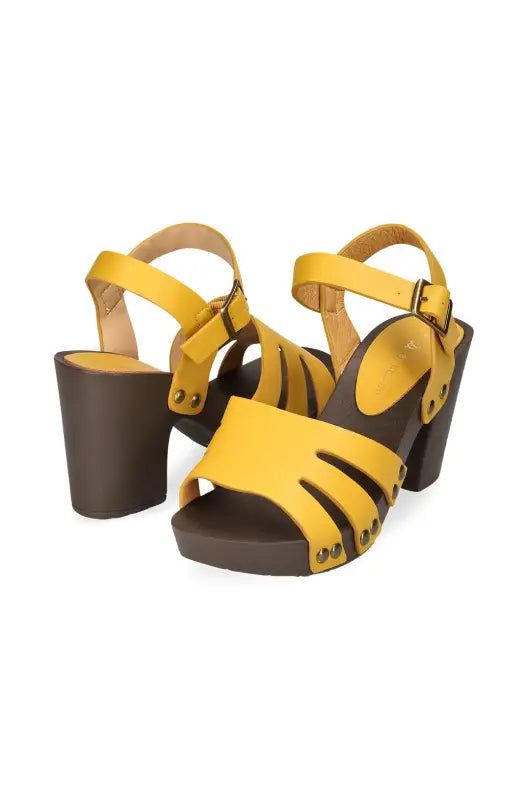Mirvala Wood Look Sandal _ 140914 _ Ocre sold by Dunns product image thumbnail 3
