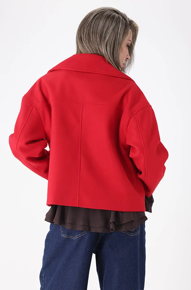 RIO SHORT MELTON TRENCH COAT sold by Dunns product image thumbnail 3