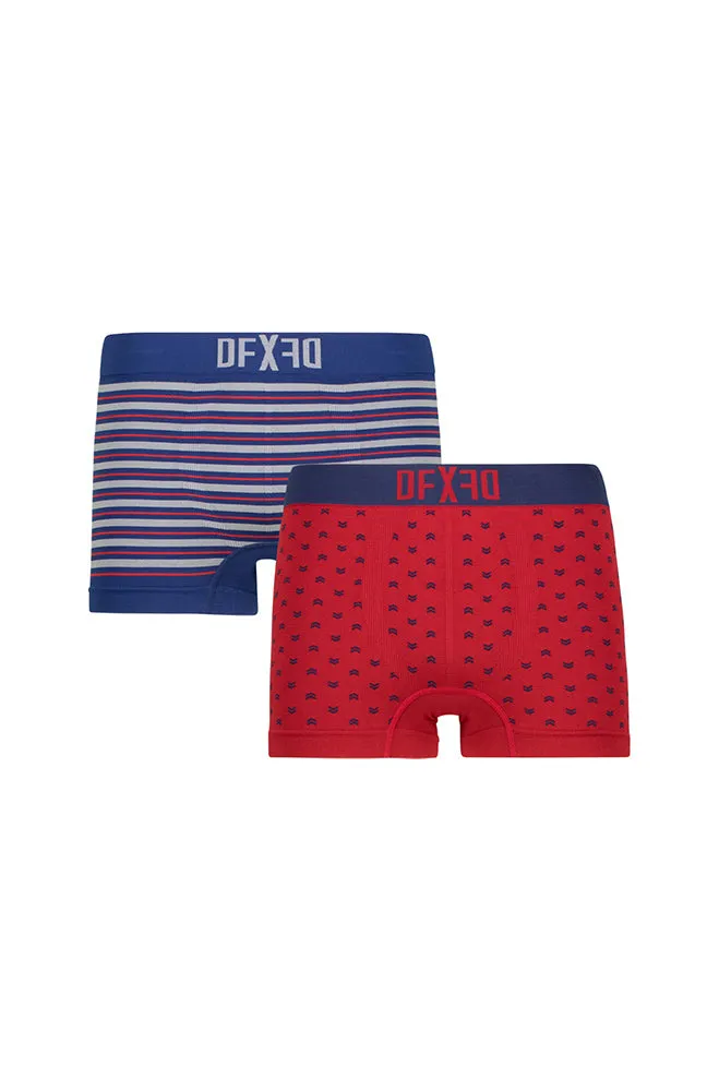 Zidan Seamfree Trunks 2pk _ 146493 _ Red sold by Dunns