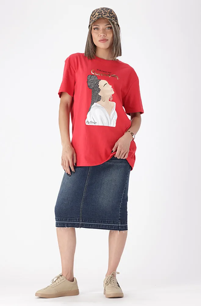 JADE GRAPHIC BOYFRIEND TEE sold by Dunns product image thumbnail 4