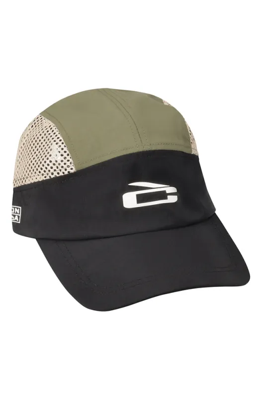 LOXION KULCA VENTED PANEL PEAKCAP - BLACK made by Dunns