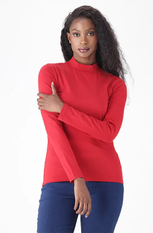 TIA TURTLE NECK TOP made by Dunns