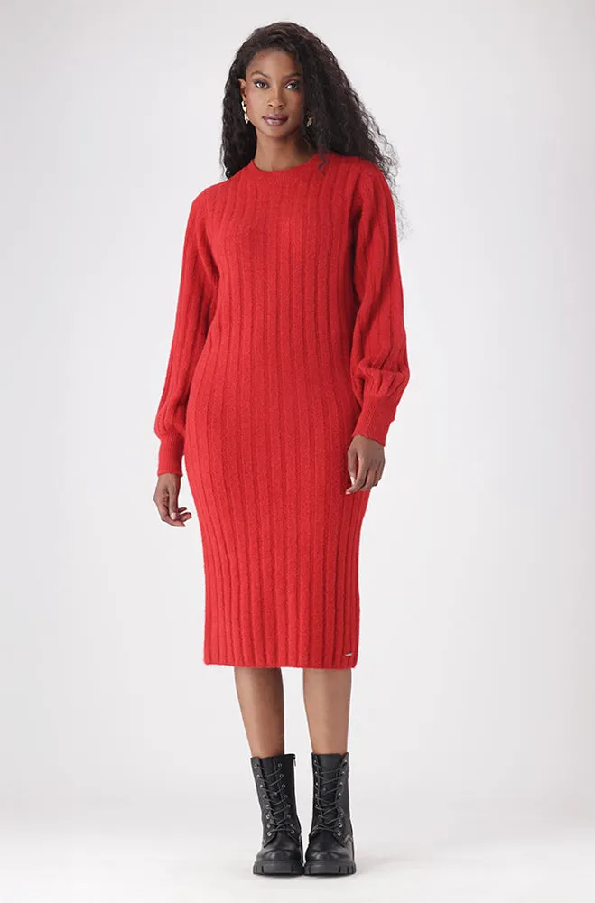 CELESTE RIB KNITWEAR DRESS sold by Dunns