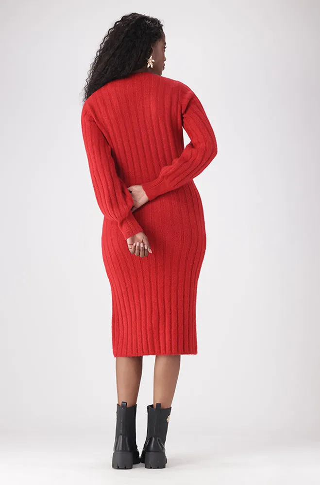 CELESTE RIB KNITWEAR DRESS sold by Dunns product image thumbnail 2