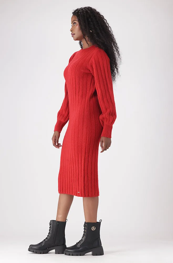CELESTE RIB KNITWEAR DRESS sold by Dunns product image thumbnail 3