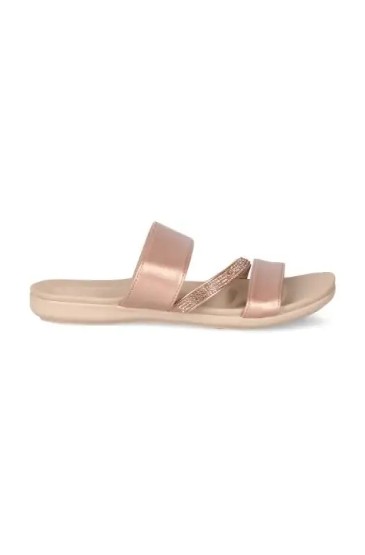 Ally Comfort Mule _ 143635 _ Rose Gold sold by Dunns