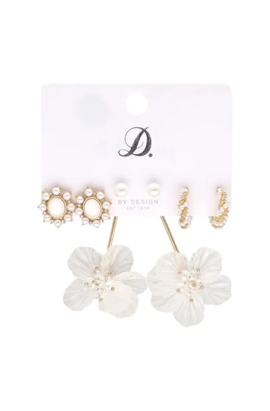 Emma 3 Pack Earrings _ 141933 _ Gold sold by Dunns