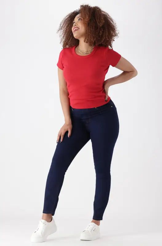 Bella Baby Rib Tee _ 149145 _ Red sold by Dunns product image thumbnail 5