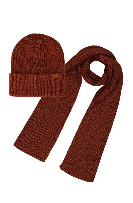 Karla Scarf And Beanie Set _ 138293 _ Brown sold by Dunns product image thumbnail 4