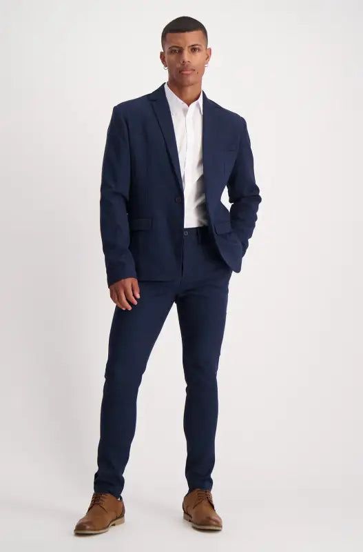 Grevillea Smart Pant _ 136305 _ Navy sold by Dunns product image thumbnail 4