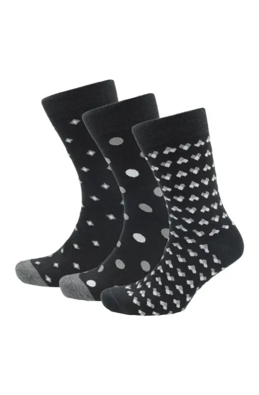 Pete Socks - 3 Pack _ 146520 _ Black sold by Dunns